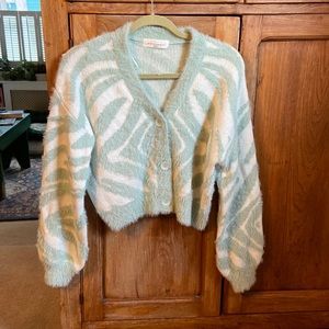 American Threads Cardigan Sweater